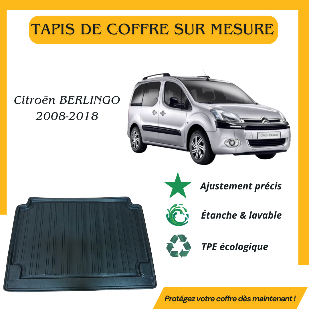 Tapis de coffre 4D Citroën BERLINGO 2008-2018