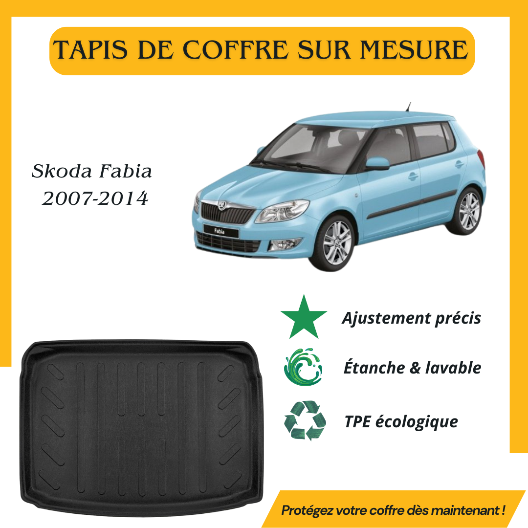 Tapis de coffre 4D Skoda Fabia 2007-2014