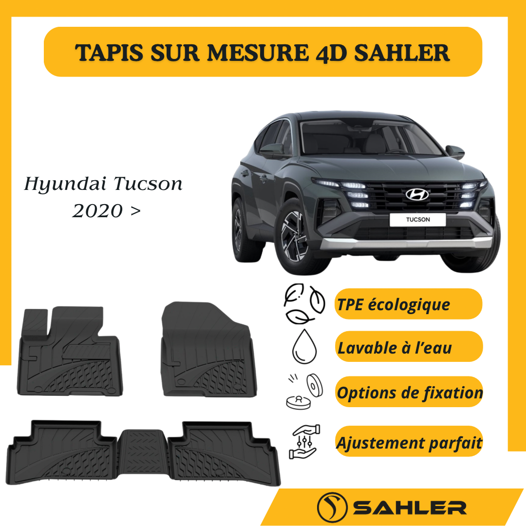 Tapis Sur Mesure 4D Premium Hyundai Tucson 2020 >