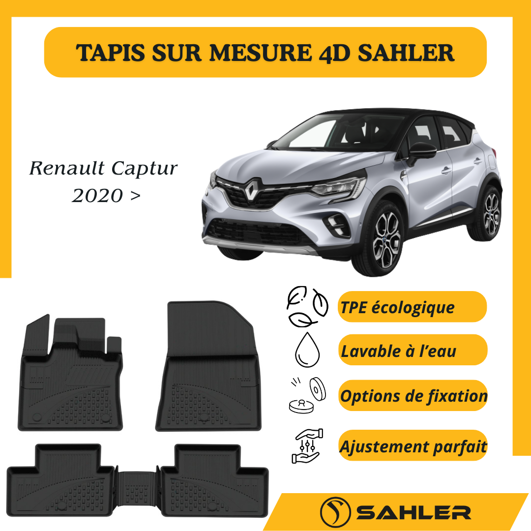 Tapis Sur Mesure 4D Renault Captur 2020 >