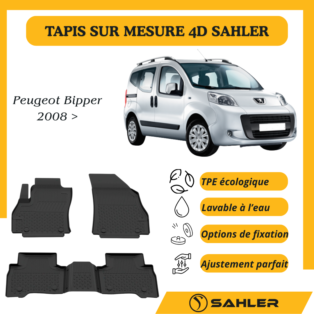 Tapis Sur Mesure 4D Peugeot Bipper 2008 >