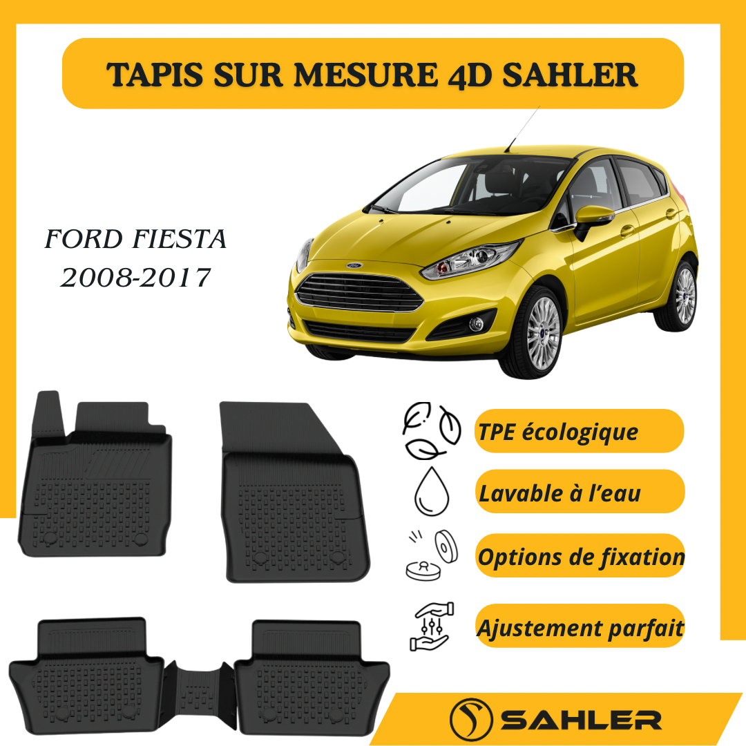 Tapis sur mesure 4D Ford Fiesta 2008-2017