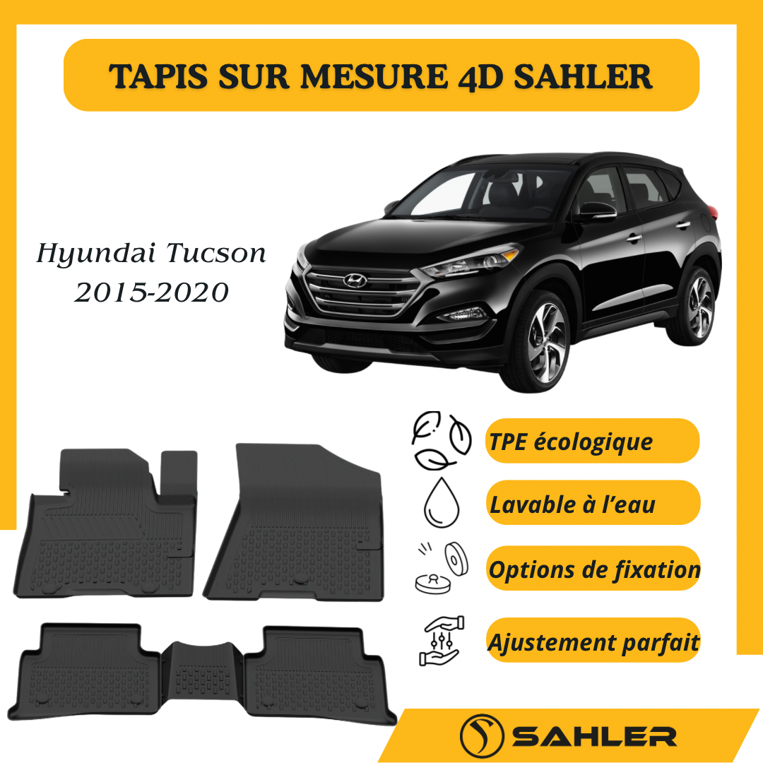 Tapis Sur Mesure 4D Hyundai Tucson 2015-2020