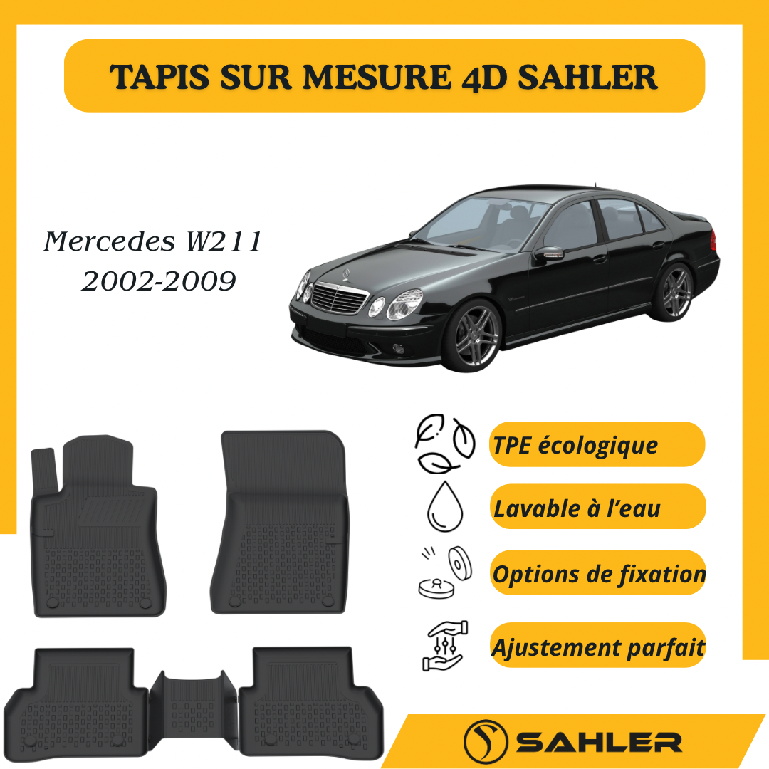 Tapis Sur Mesure 4D Mercedes Class E W211 2002-2009