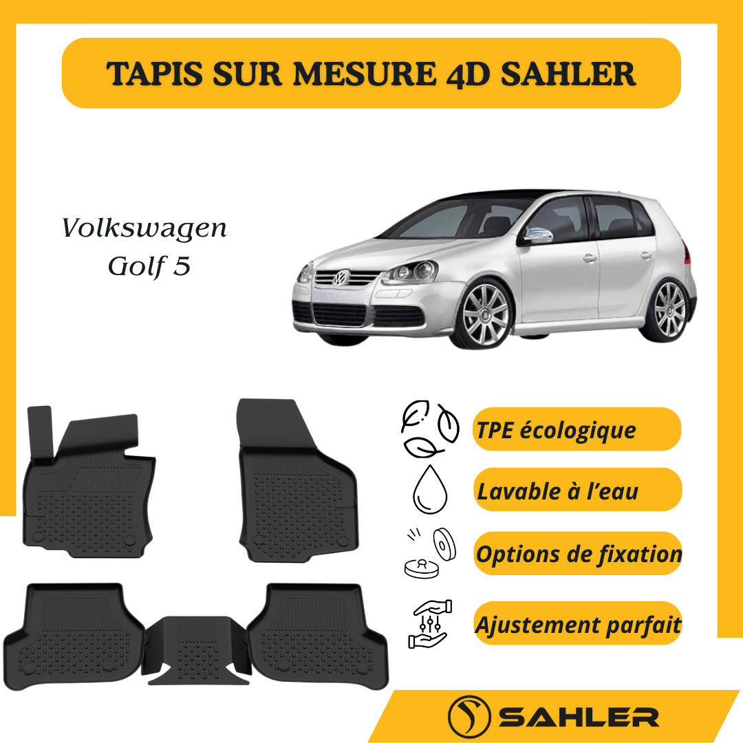Tapis Sur Mesure 4D Volkswagen Golf 5