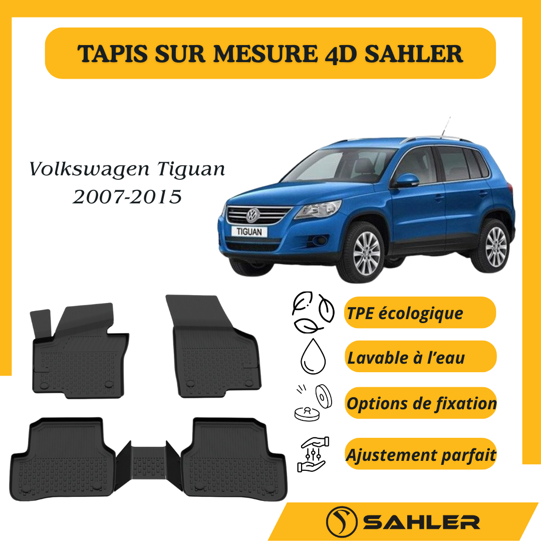 Tapis Sur Mesure 4D Volkswagen Tiguan 2007-2015