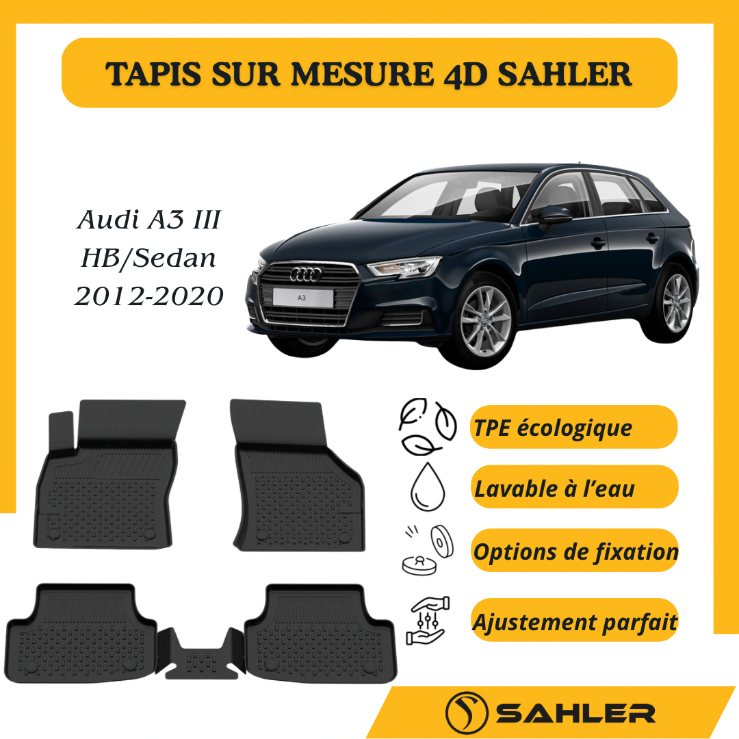 Tapis Sur Mesure 4D Audi A3 HB/Sedan 2012-2020
