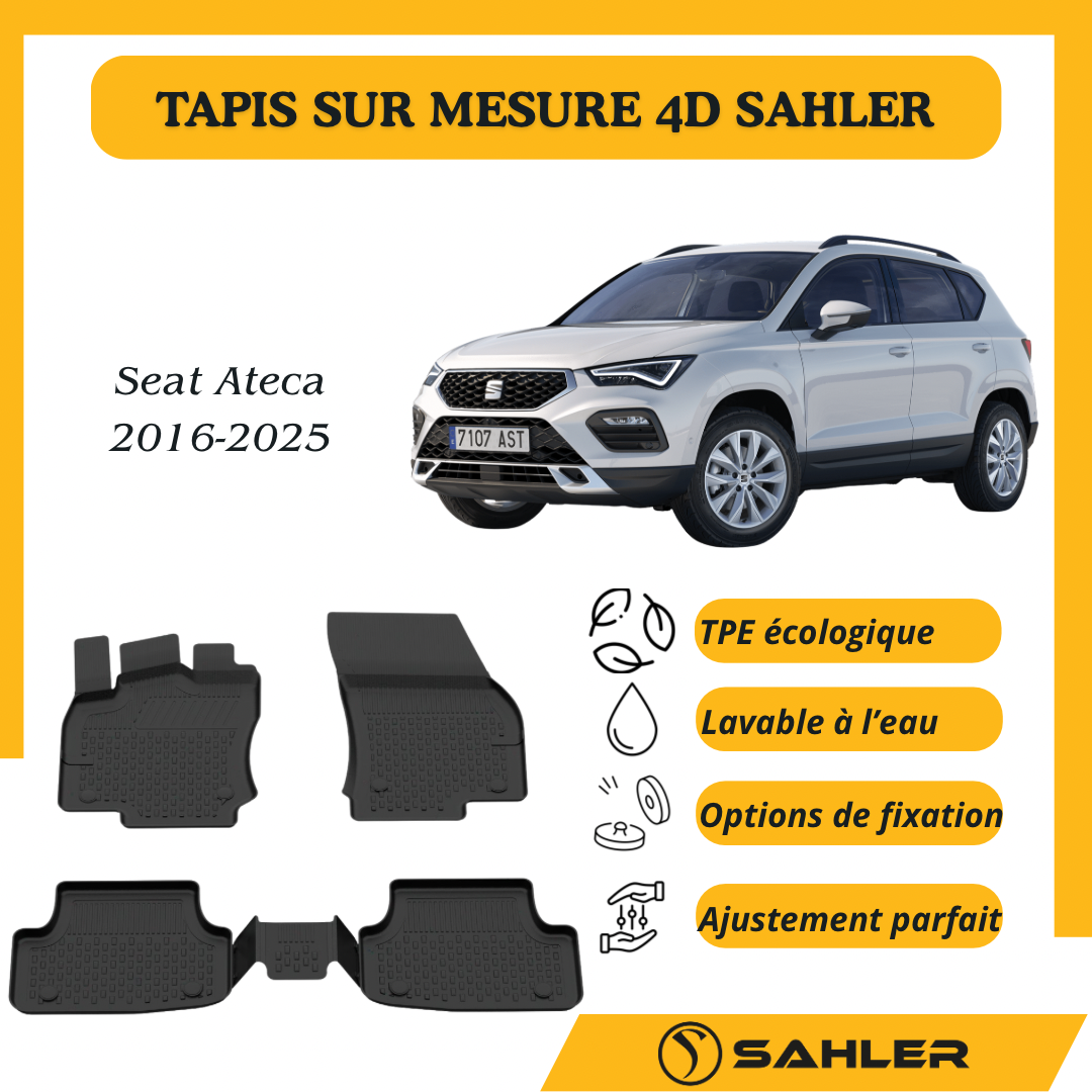 Tapis Sur Mesure 4D Seat Ateca 2016-2025
