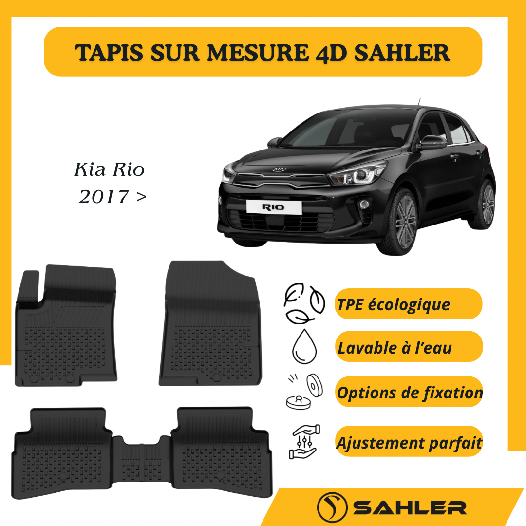 Tapis sur mesure 4D Kia Rio 2017 >