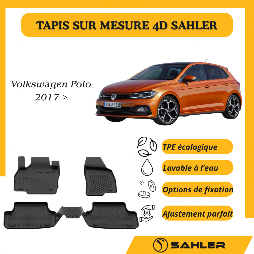 Tapis Sur Mesure 4D Volkswagen Polo 2017 >