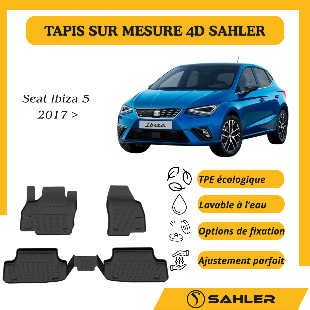 Tapis Sur Mesure 4D Seat Ibiza 5 2017 >