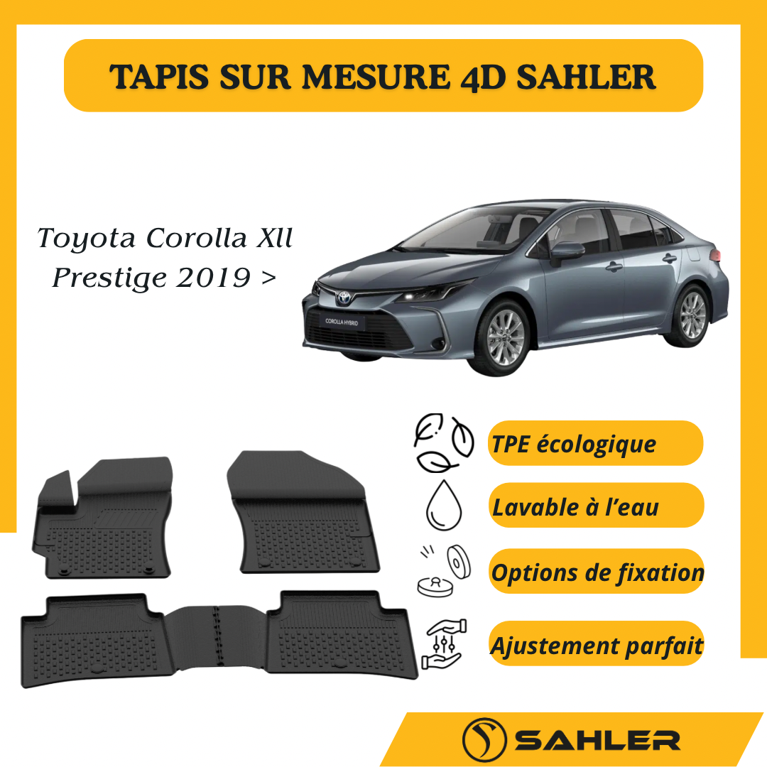 Tapis Sur Mesure 4D Toyota Corolla Xll Prestige 2019 >