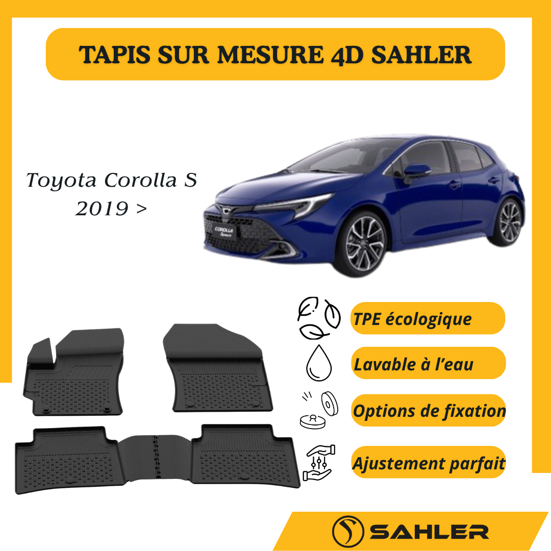 TAPIS Sur Mesure 4D Toyota Corolla S 2019 >