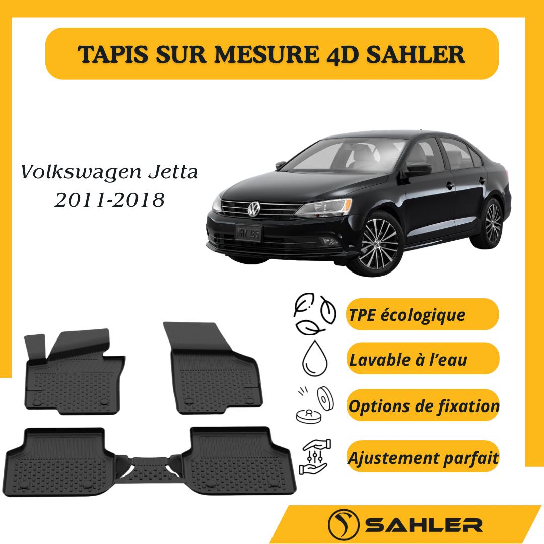Tapis Sur Mesure 4D Volkswagen Jetta 2011-2018