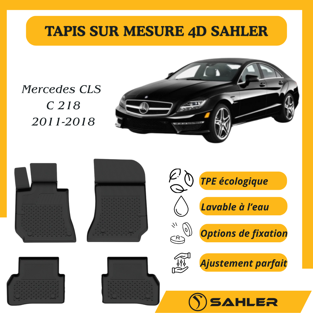 Tapis sur mesure 4D Mercedes Classe Coupé C 218 2011-2018