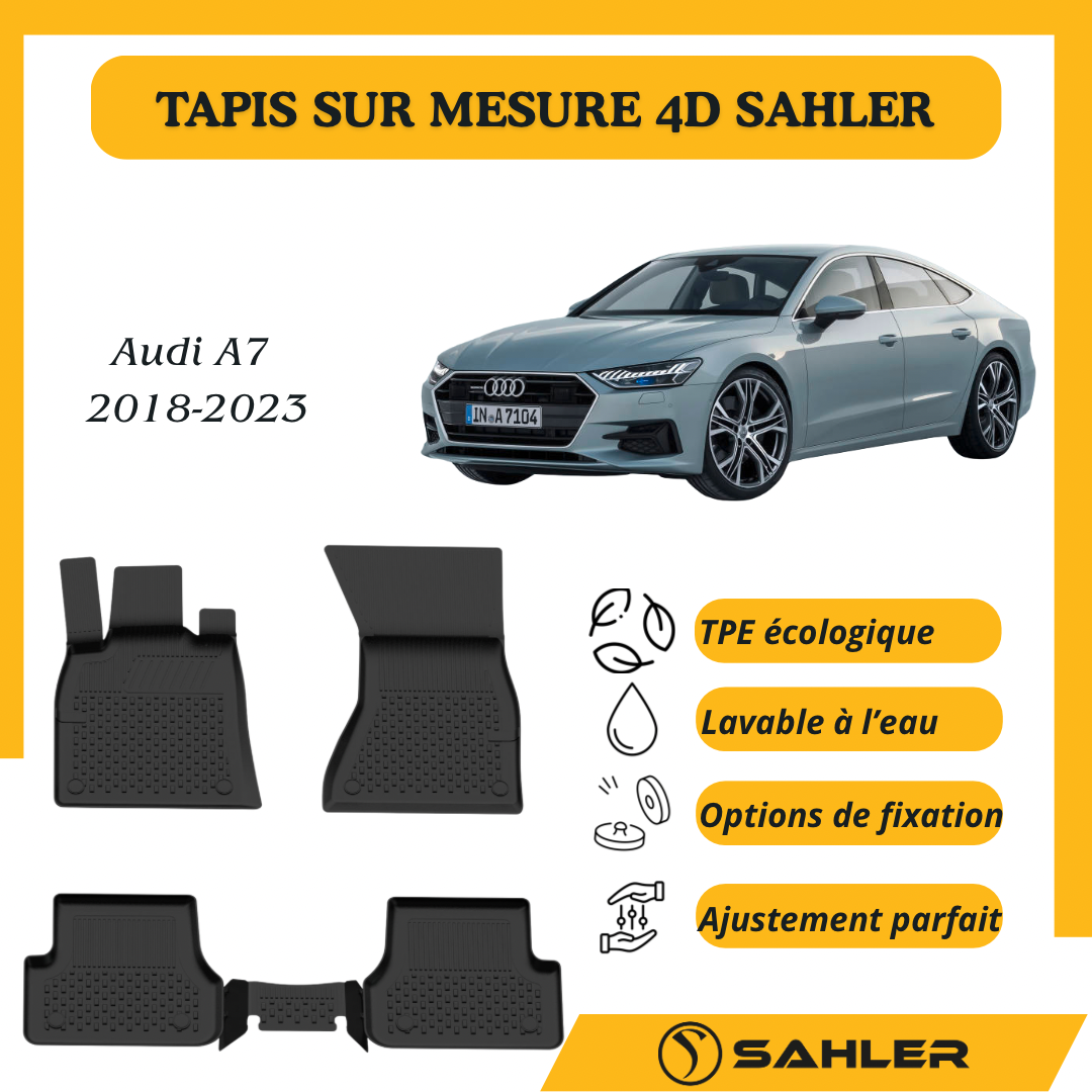 Tapis sur mesure 4D Audi A7 2018-2023