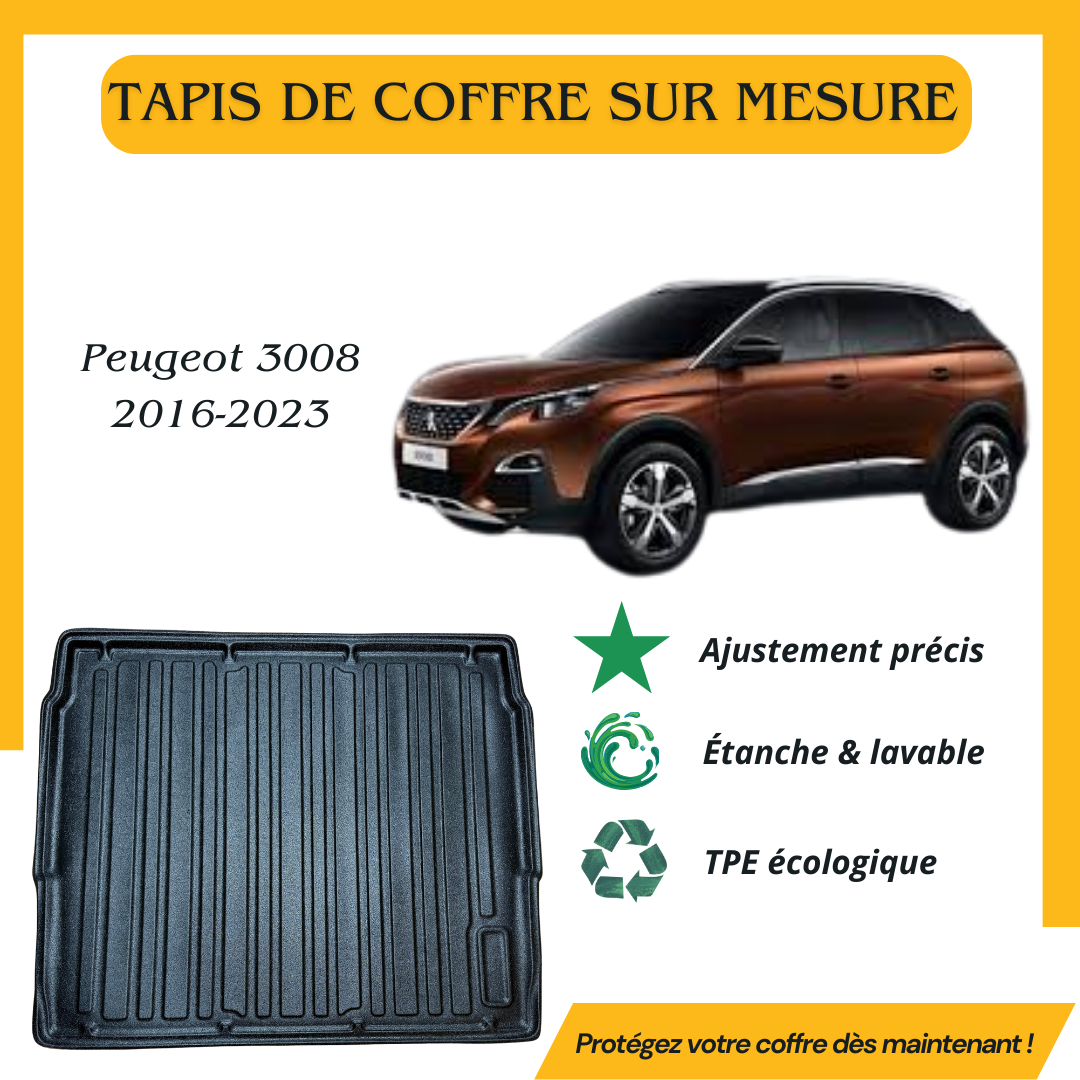 Tapis de coffre 4D PEUGEOT 3008 2016-2023 CROSSOVER