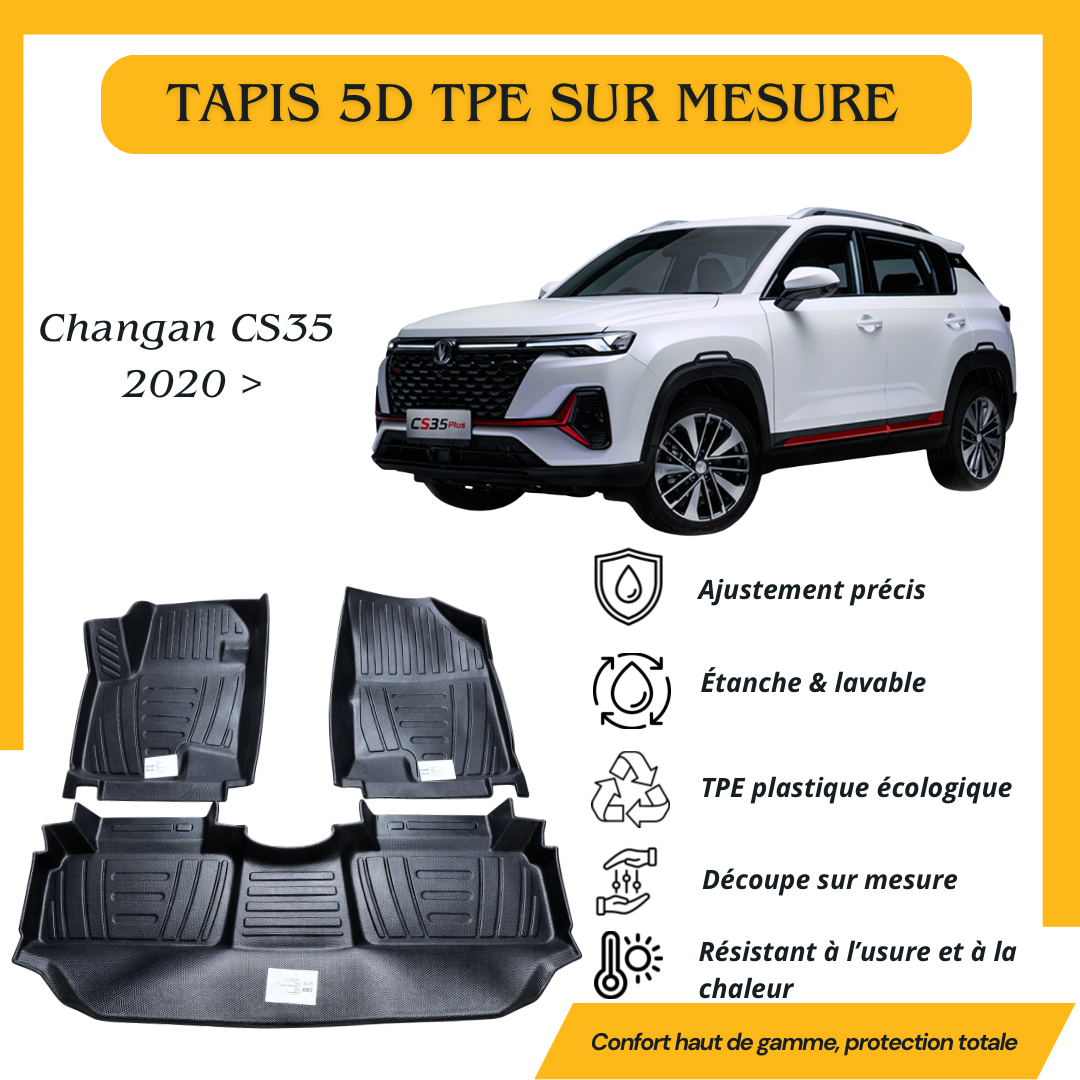 Tapis sur mesure 5D TPE Changan CS35 plus 2020 >