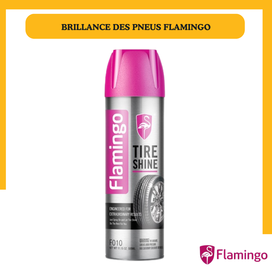 Flamingo Tire Shine 500ML – Brillance et Protection des Pneus