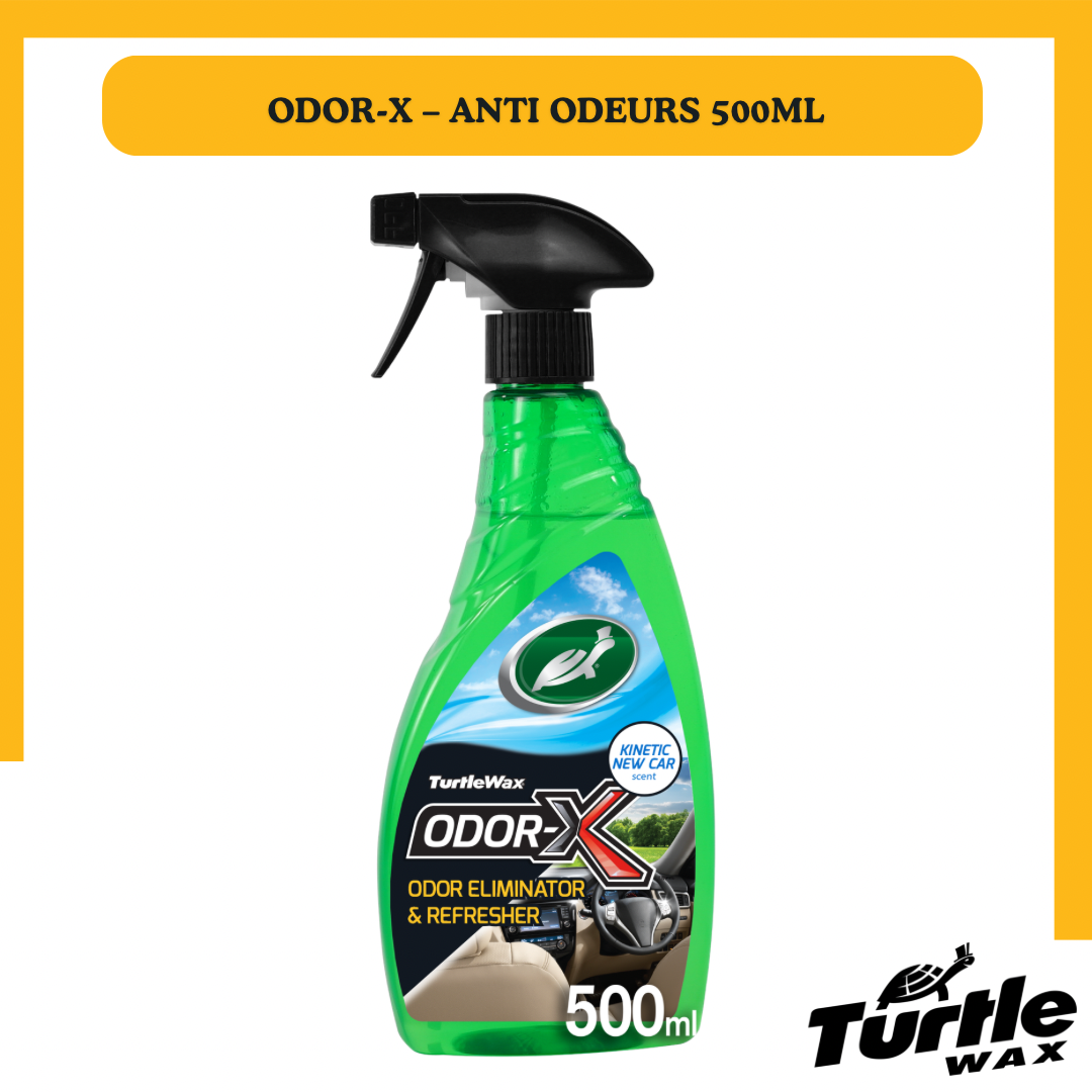 Turtle Wax Odor-X – Spray Anti-Odeurs Voiture 500ml