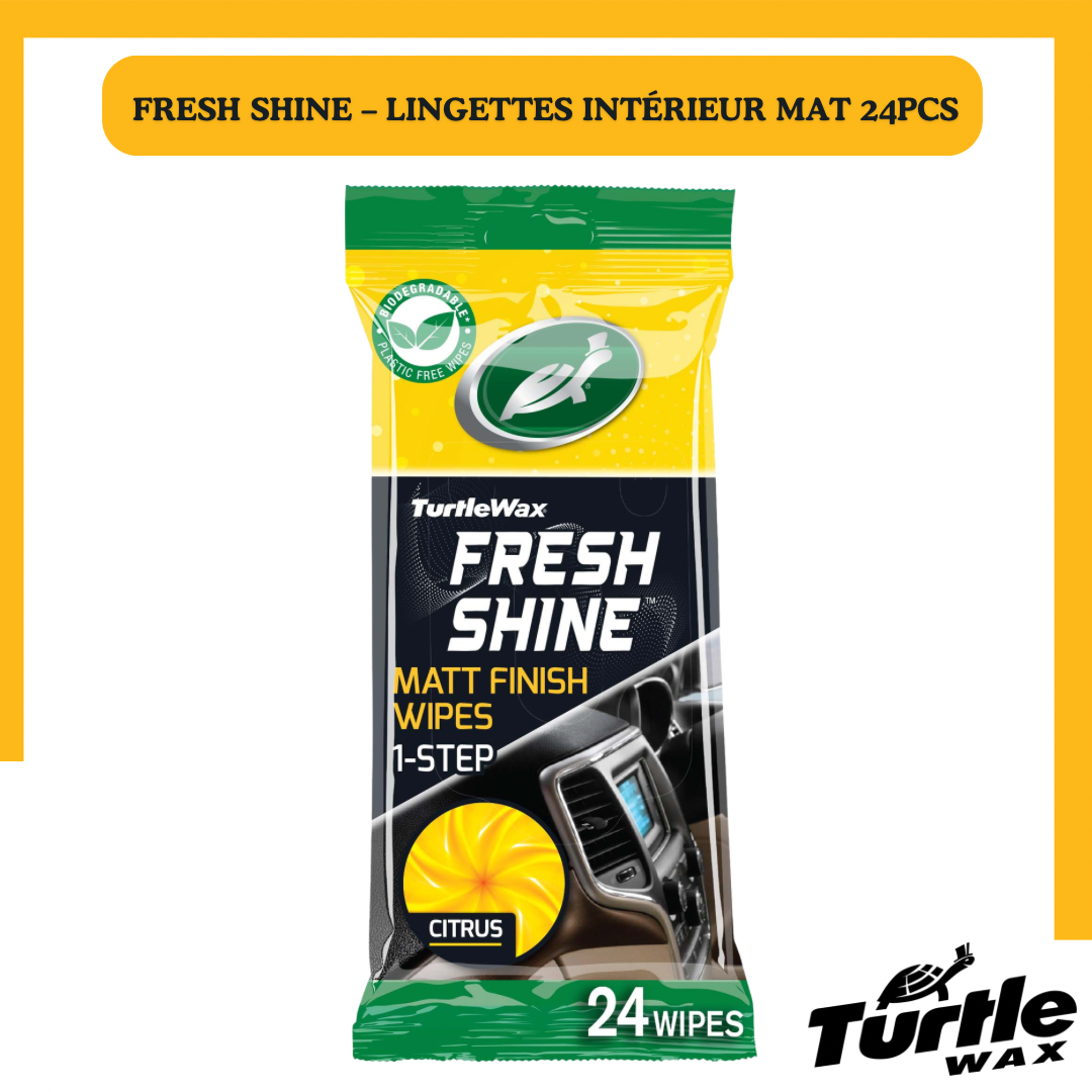 Turtle Wax FRESH SHINE MATT FINISH WIPES