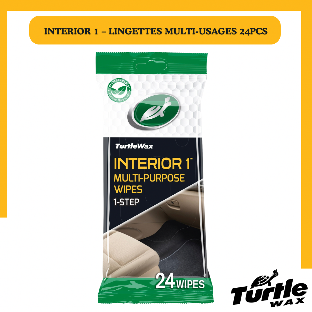 Turtle wax Intérieur 1 Lingettes multi-usages