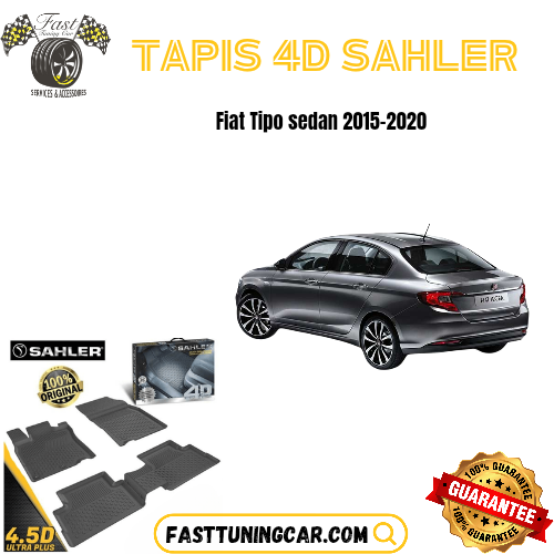 Tapis sur mesure 4D Fiat Tipo Sedan 2015-2020