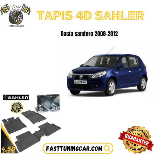 Tapis sur mesure 4D Dacia sandero 2008-2012