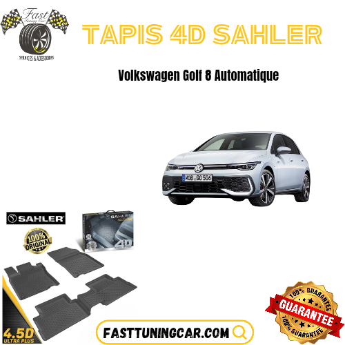 Tapis Sur Mesure 4D Volkswagen Golf 8 Automatique 2021+