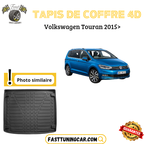 Tapis de coffre 4D Volkswagen Touran 2015>