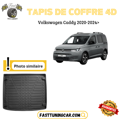 Tapis de coffre 4D Volkswagen CADDY 2020-2024>