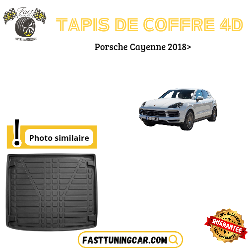 Tapis de coffre 4D Porsche Cayenne 2018>