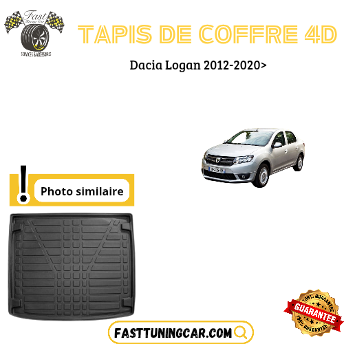 Tapis de coffre 4D Dacia Logan 2012-2020>