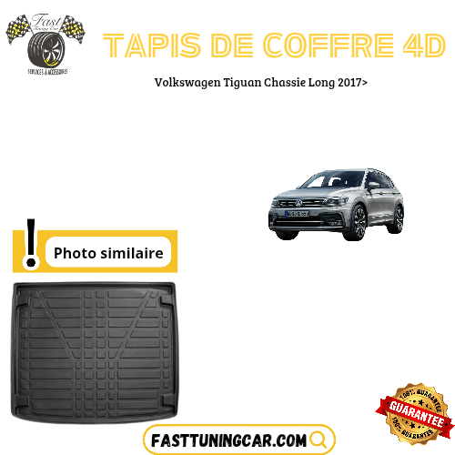 Tapis de coffre 4D Volkswagen Tiguan Chassie long 2017>