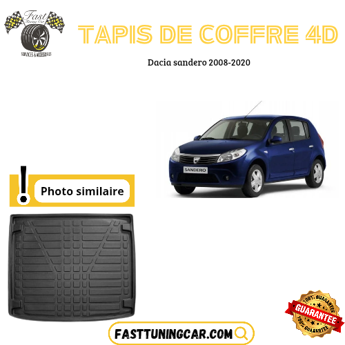 Tapis de coffre 4D DACIA SANDERO 2008-2020