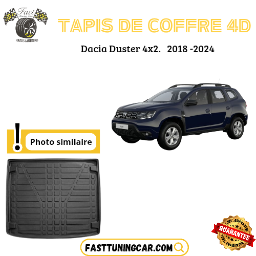 Tapis de coffre 4D Dacia Duster 4X2 2018-2024