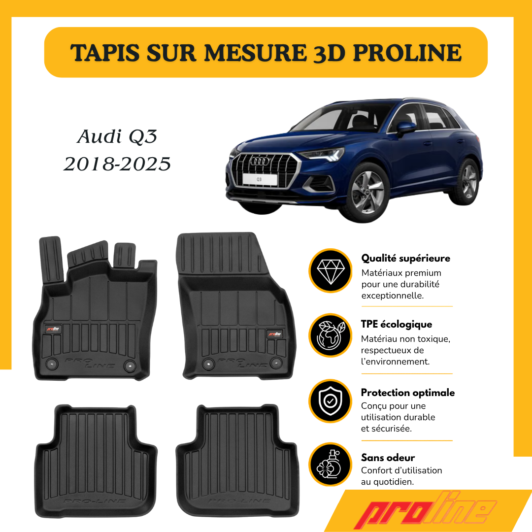 Tapis de sol PROLINE Audi Q3 2018-2025