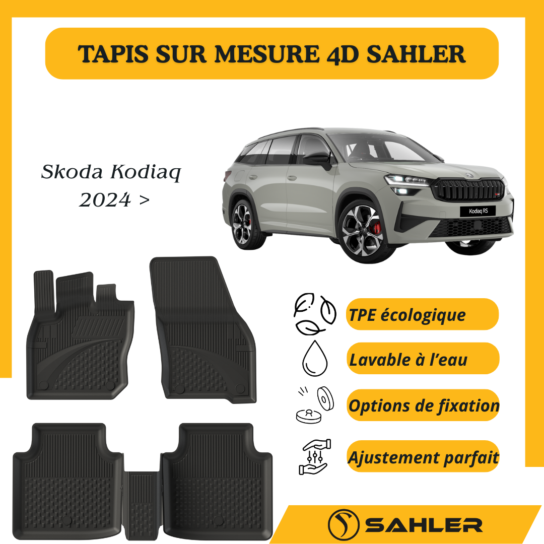 Tapis Sur Mesure 4D Skoda Kodiaq 2024 >