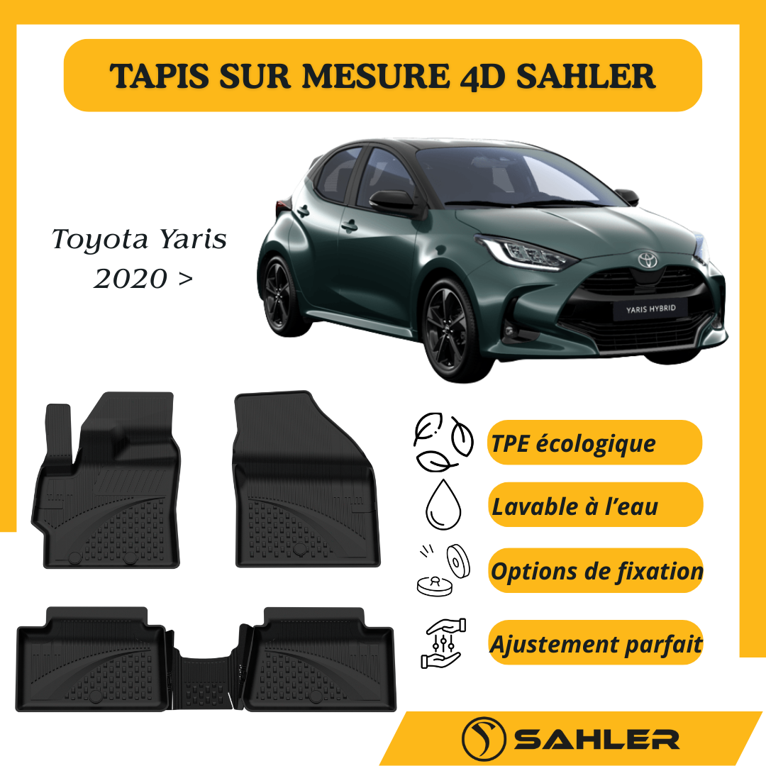 Tapis Sur Mesure 4D Toyota Yaris 2020>