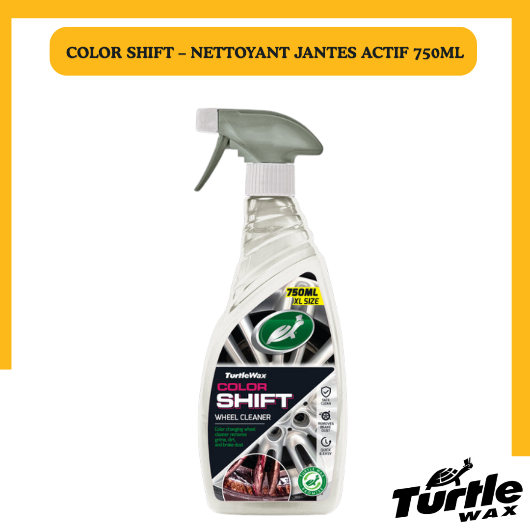 Turtle Wax Color Shift – Nettoyant Jantes Actif Réactif 750ML