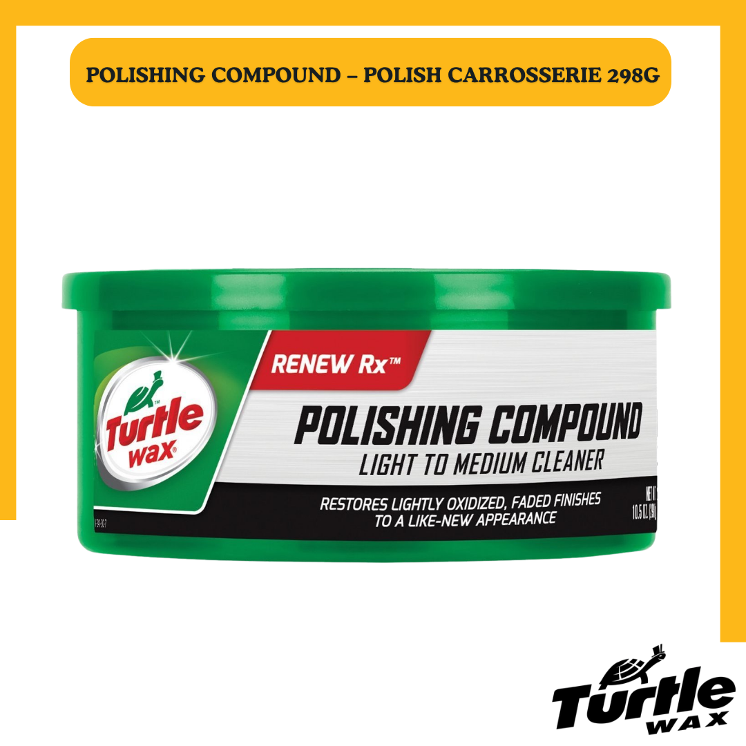 Turtle Wax Polishing Compound – Polish Carrosserie Léger à Moyen 298G