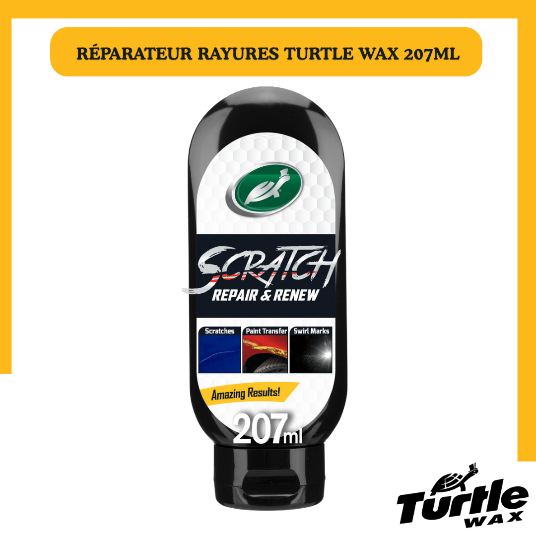 Turtle Wax Réparateur Rayures & Rénovation Carrosserie 207 ml