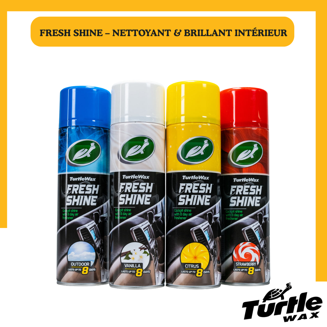 Turtle Wax – Soins des Plastiques Fresh Shine 500ml – Nettoyant & Raviveur