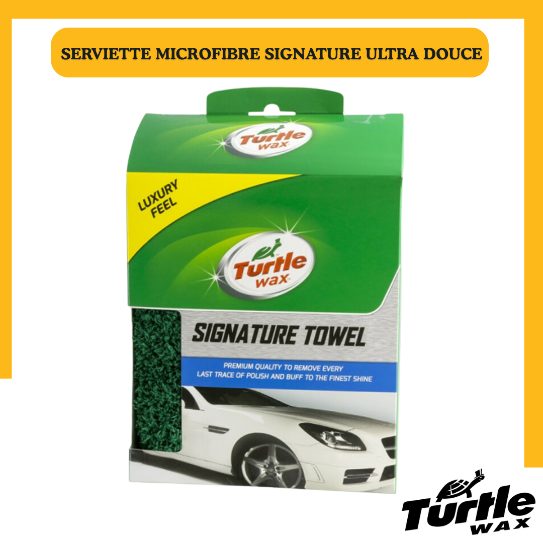 Turtle Wax Signature Towel – Serviette Microfibre Premium Ultra Douce