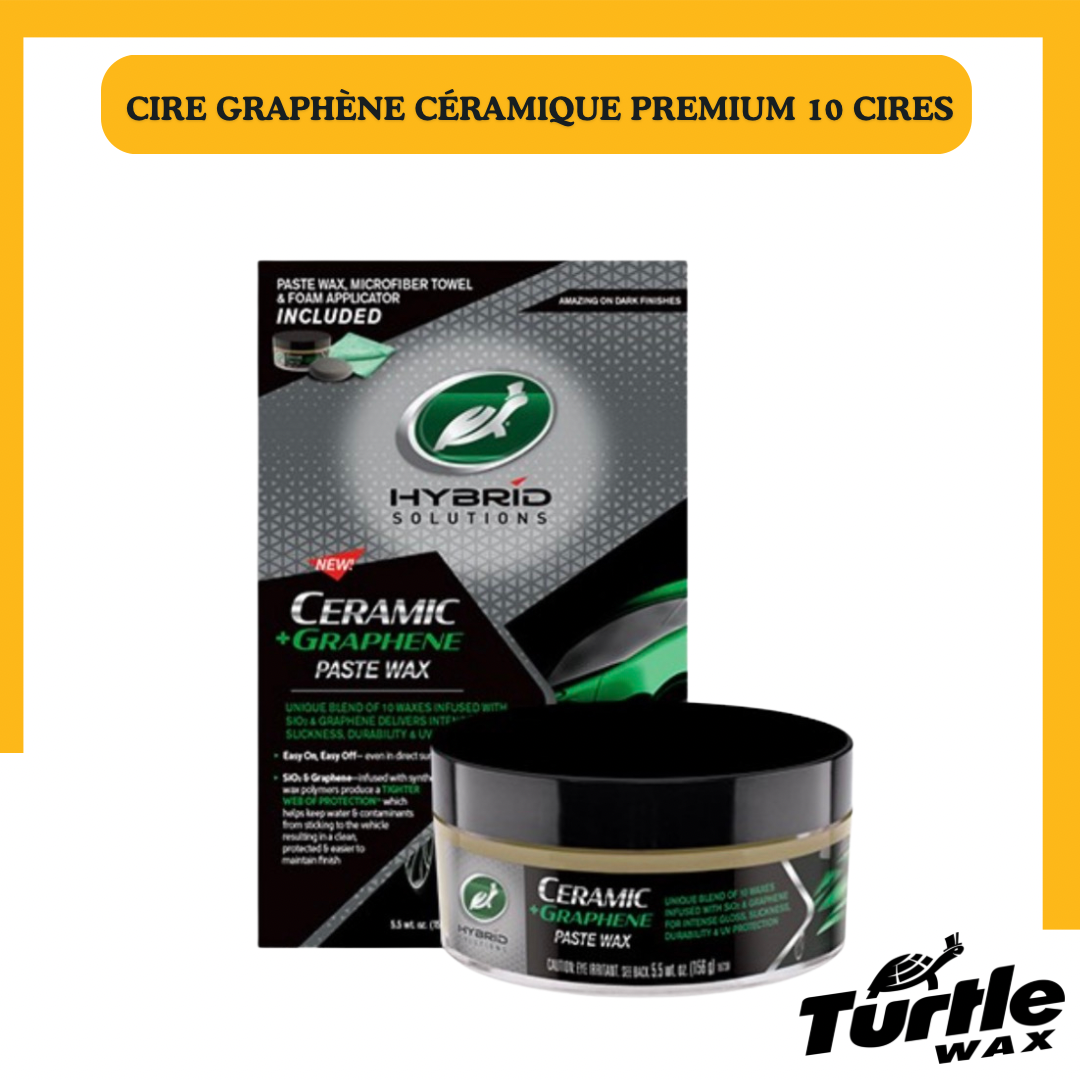 Turtle Wax Hybrid Solutions Graphene Paste Wax – Cire Céramique & Graphène 10-en-1