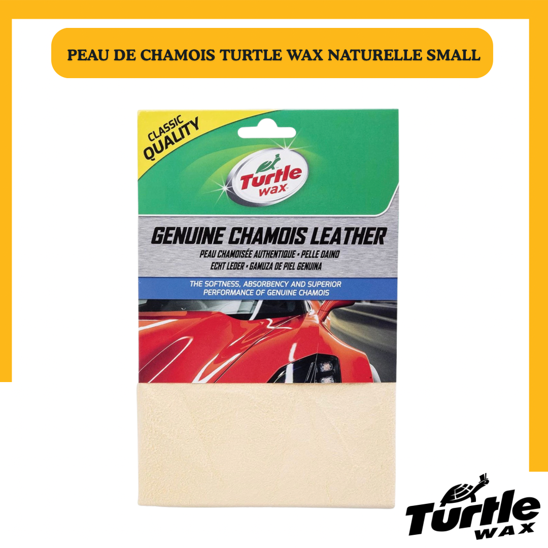 Turtle Wax Peau de Chamois Véritable – Format Small