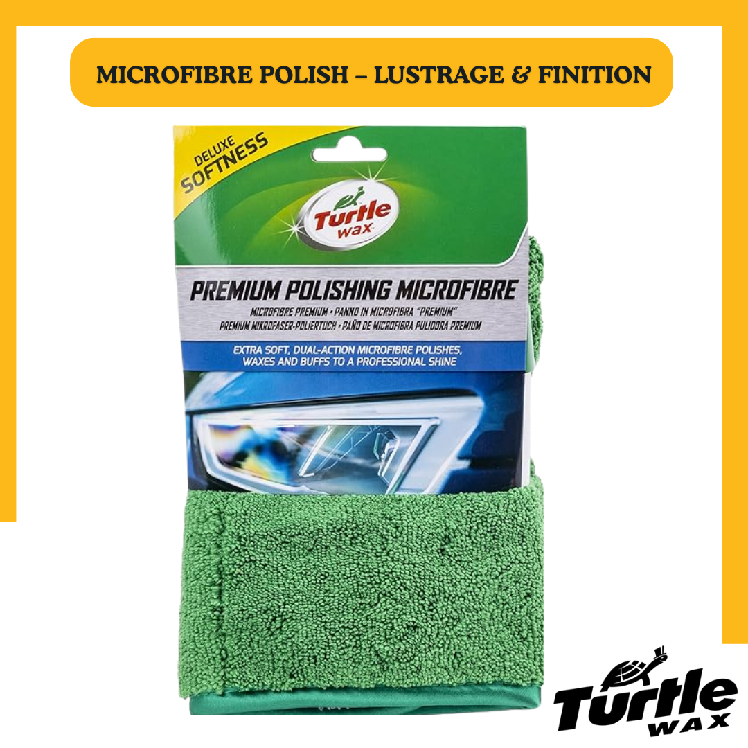 Turtle Wax Premium Polishing Microfibre – Chiffon Microfibre de Lustrage