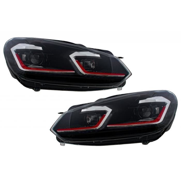 Paire d'optiques avant LED AKD pour Volkswagen Golf 6 2008-2013