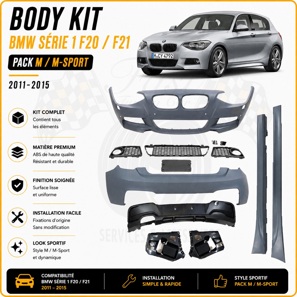 Body Kit BMW Série 1 F20 F21 Pack M M-Sport 2011-2015
