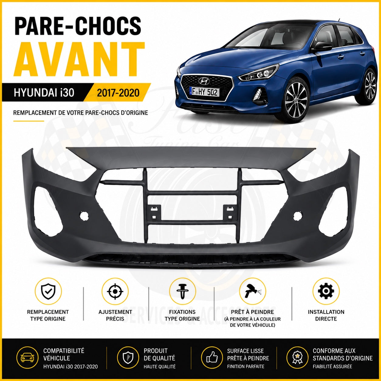 Pare-chocs avant Hyundai i30 2017-2020